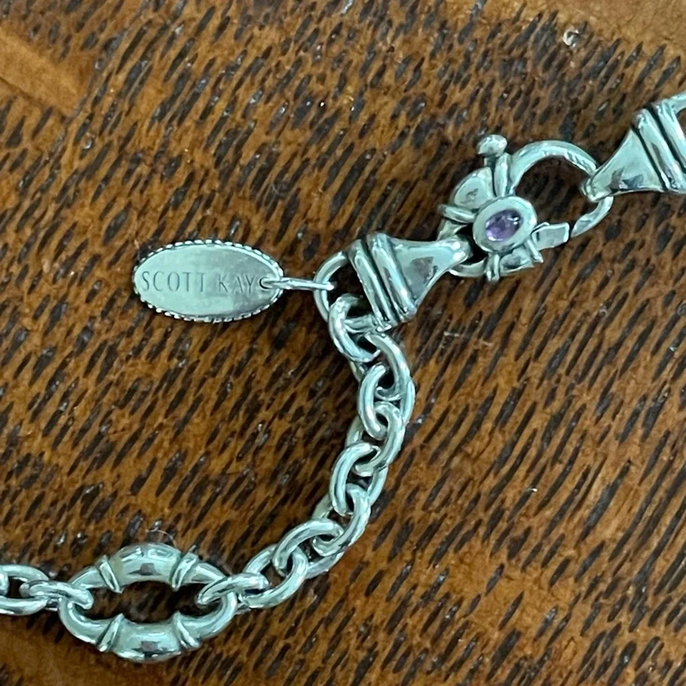 Scott Kay Bolo Link Sterling Silver Necklace - Picture 6 of 13